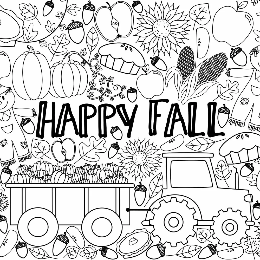 Free Autumn Coloring Pages From Colorgen Pros