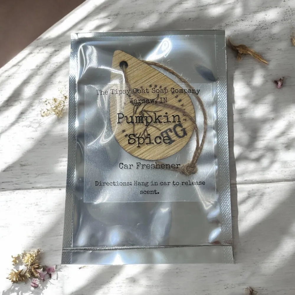 Free Buff City Soap Pumpkin Spice Car Air Freshener From Scooters Coffee