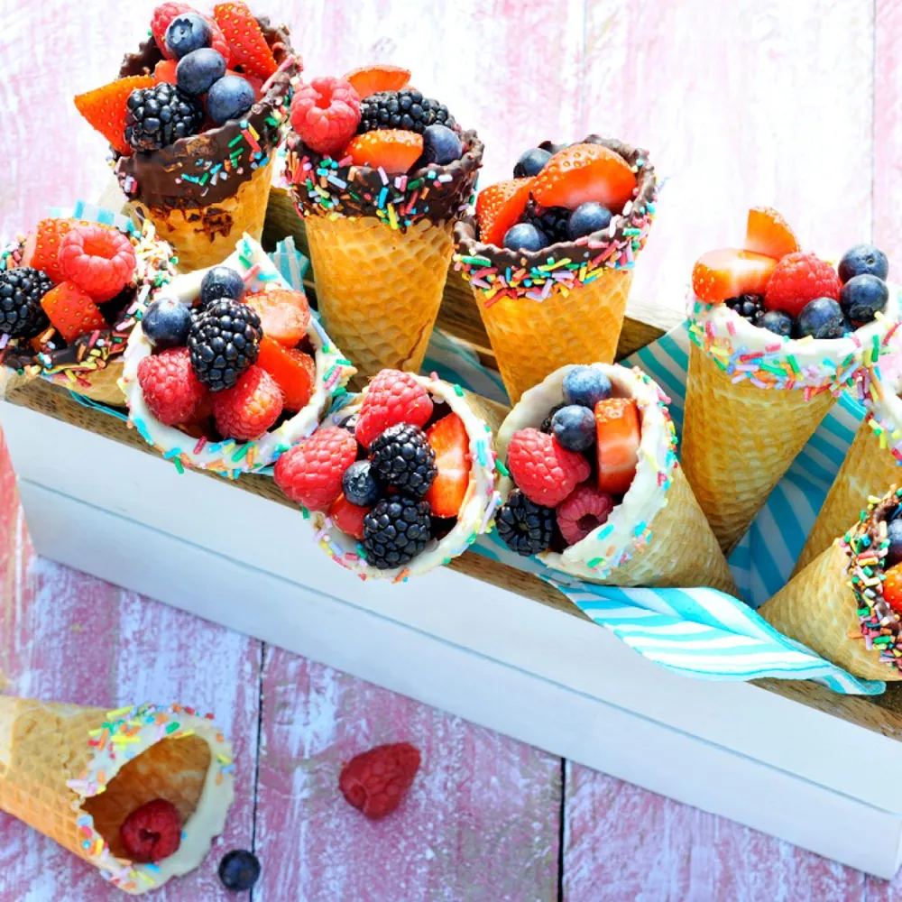 Free Chocolate Dipped Fruit Cone From Edible Arrangements