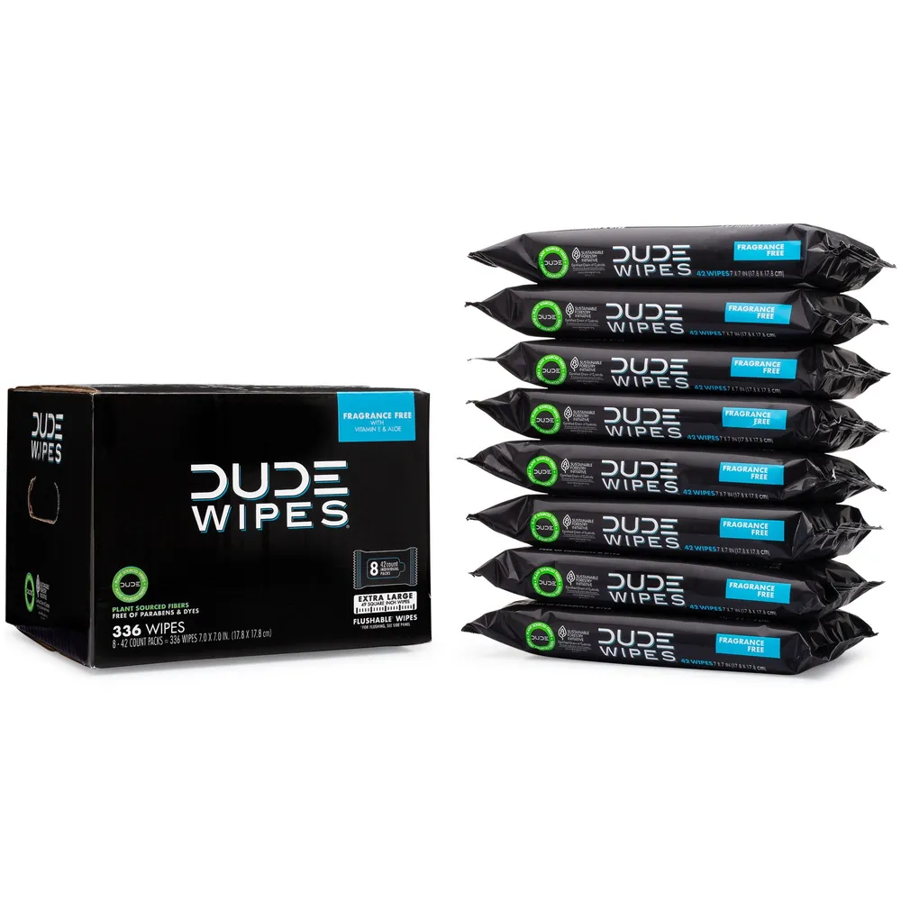 Free DUDE Wipes Fragrance Free Sample From Freeosk