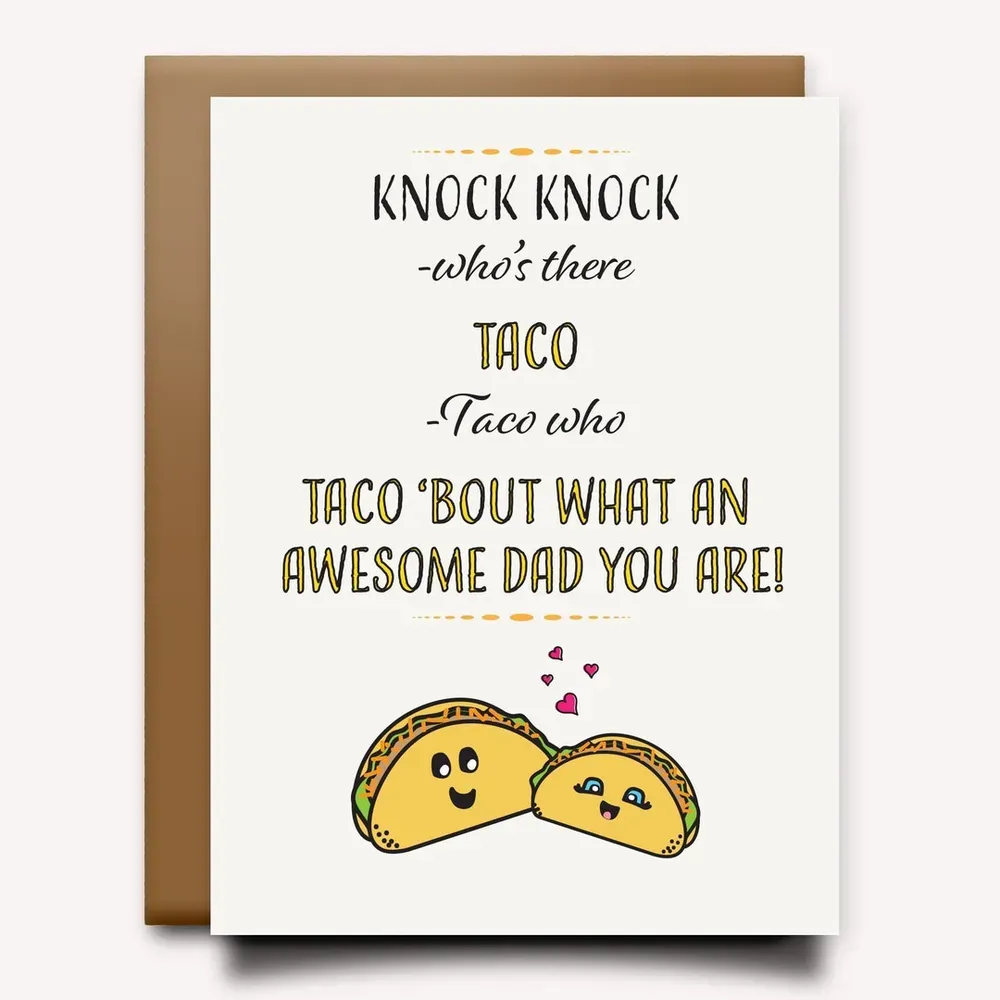 Free Fathers Day Taco Keychain & Card Craft Kit