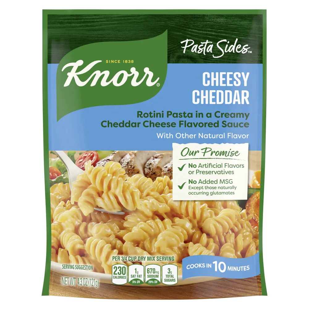 Free Knorr Pasta Sides Cheesy Cheddar Rotini