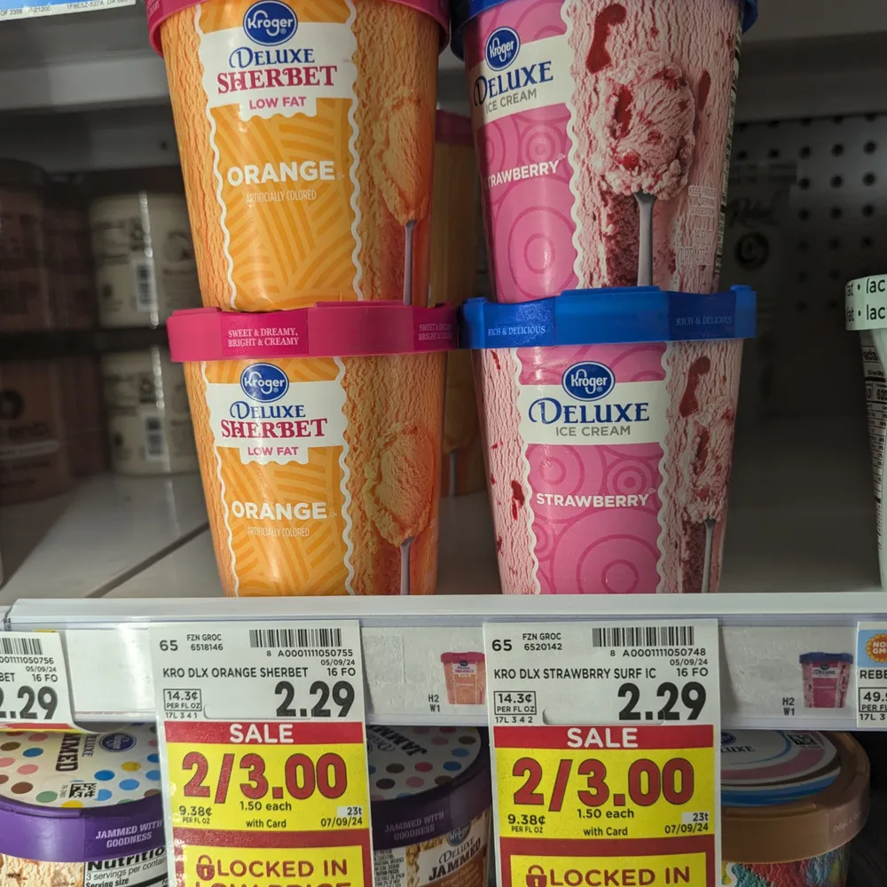 Free Kroger Brand Ice Cream Pint