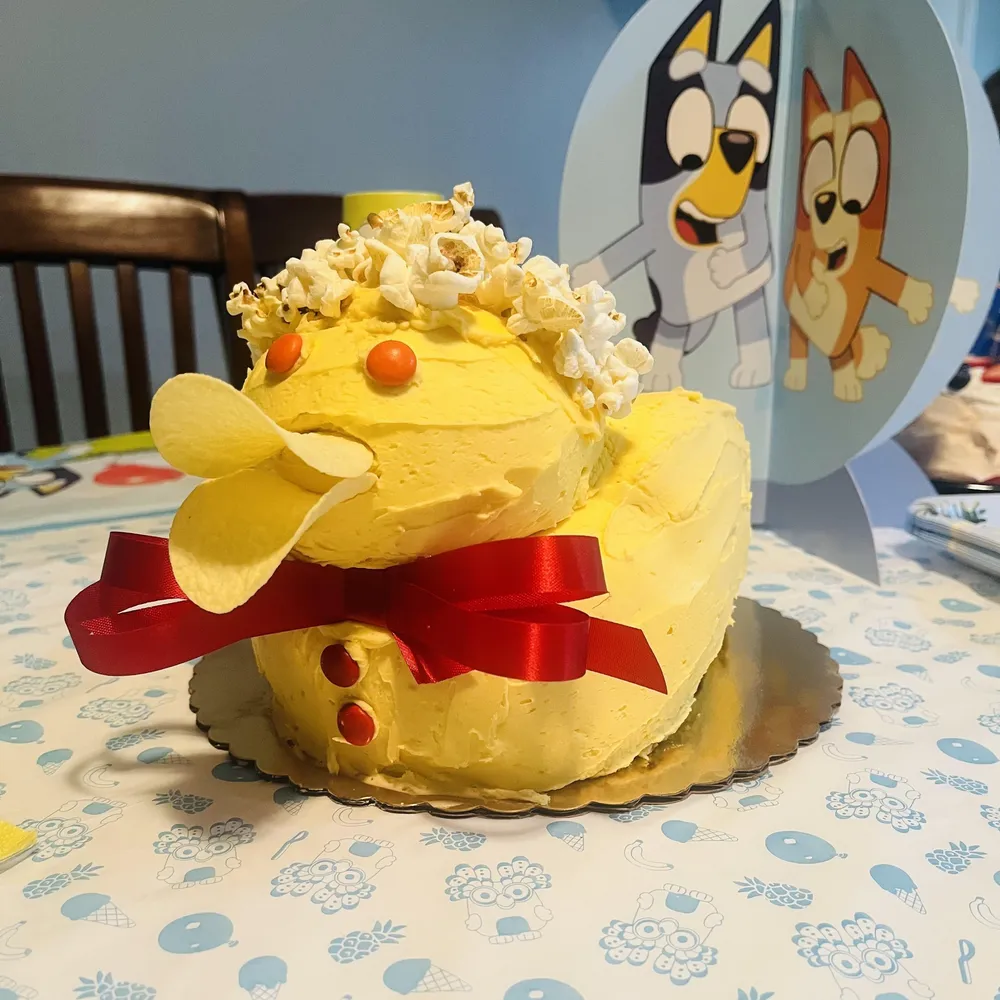 Free LEGO Bluey Duck Cake From Barnes & Noble