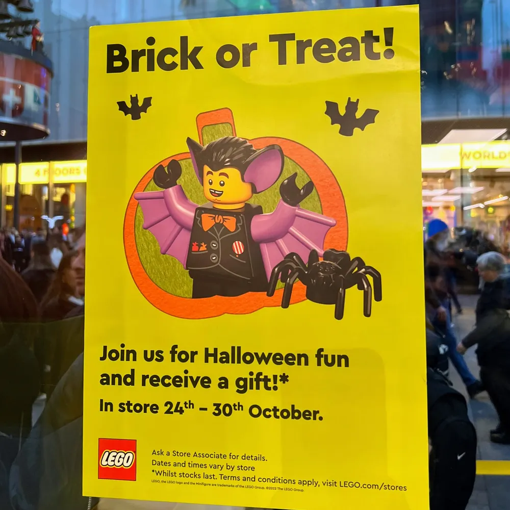 Free LEGO Brick Or Treat Scavenger Hunt