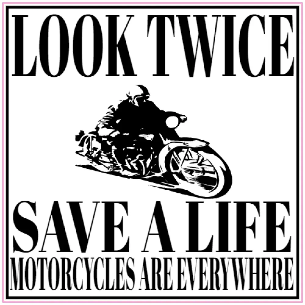 Free Look For Motorcycles Awareness Magnet