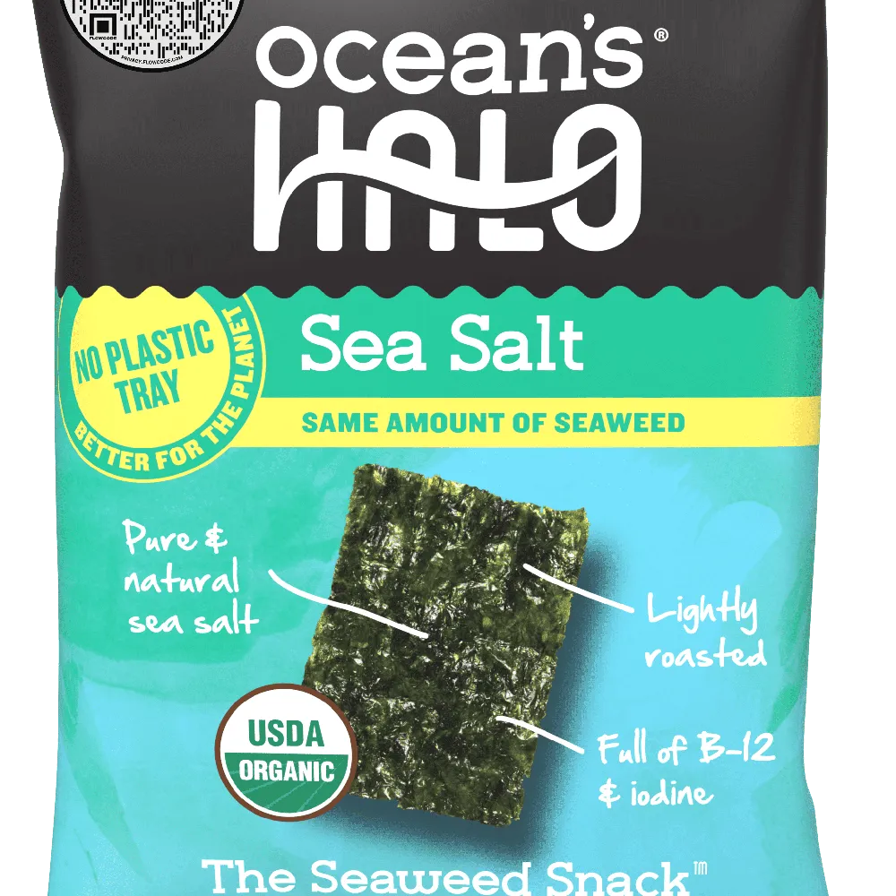 Free Oceans Halo Organic Trayless Seaweed Snack From Aisle