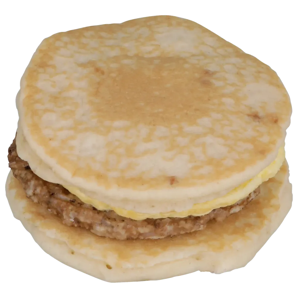 Free Pancake Sandwich With Maple Sausage & Egg From Aisle