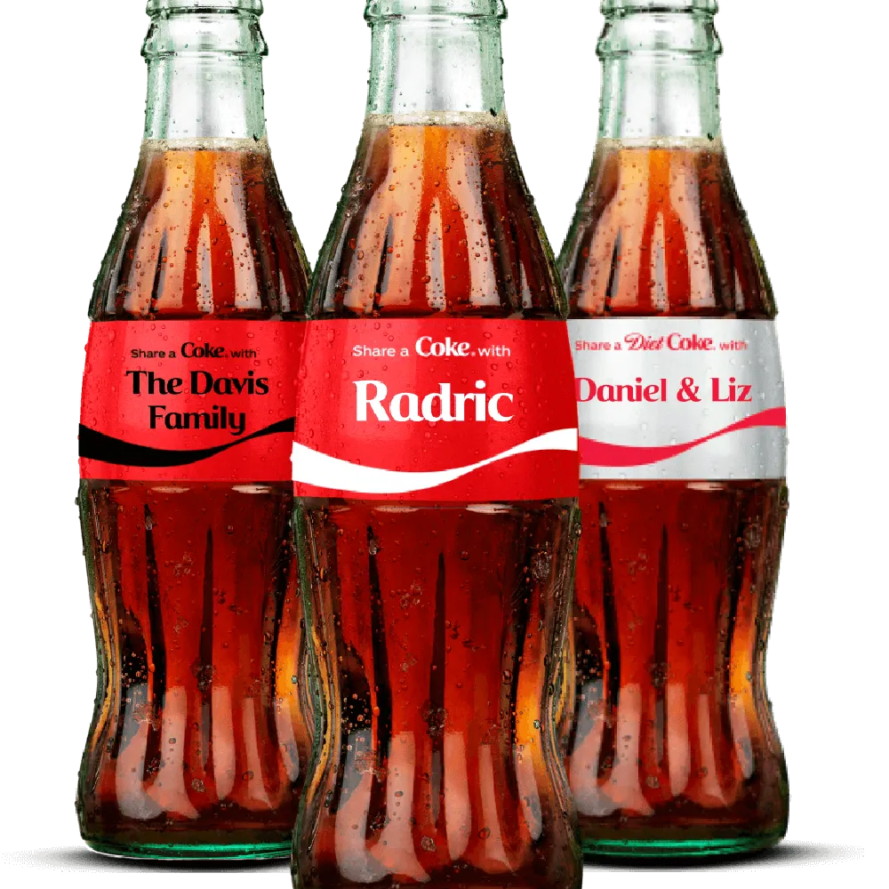 Free Personalized Iconic Glass Coca-cola Bottle
