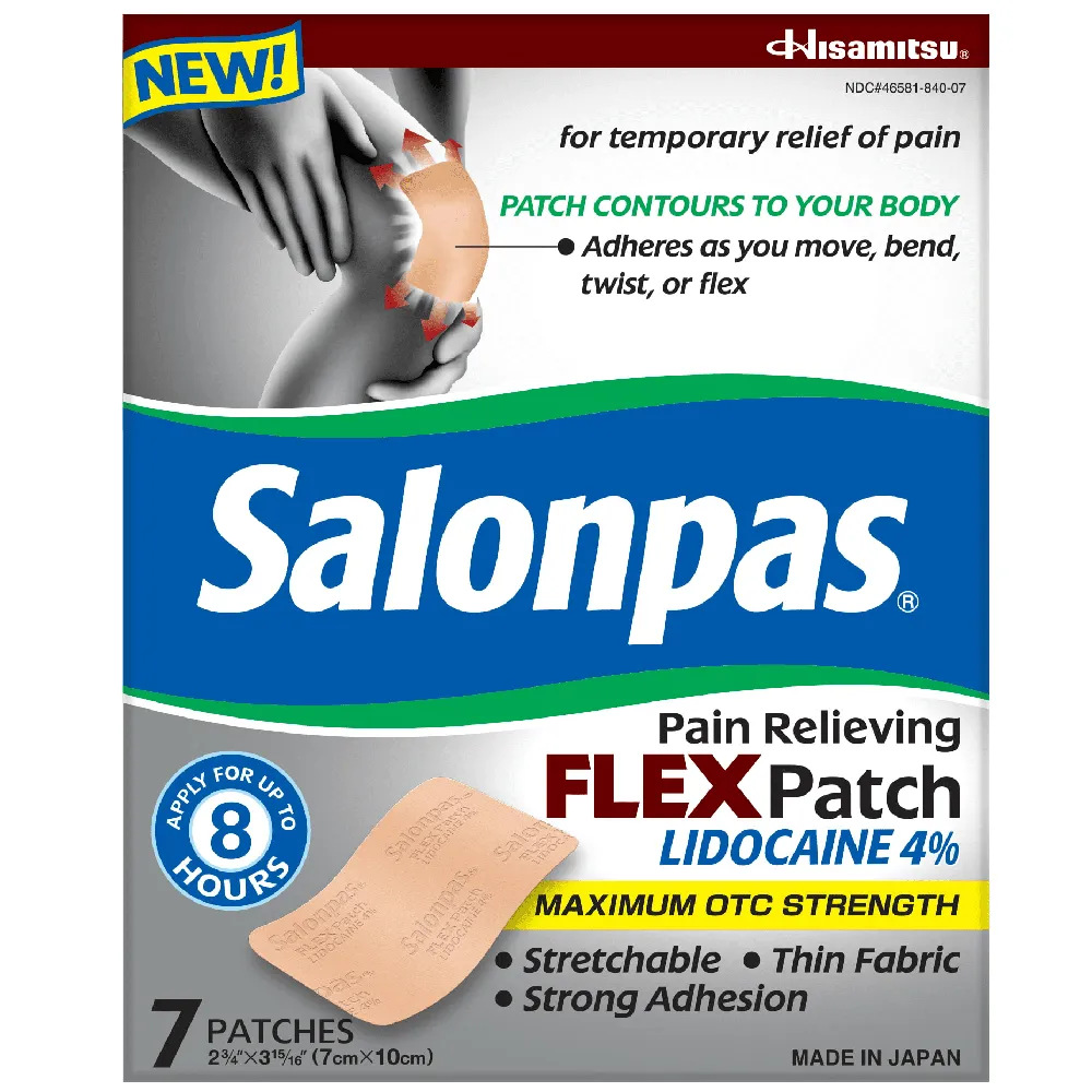 Free Salonpas Pain Relieving Flex Patch Lidocaine