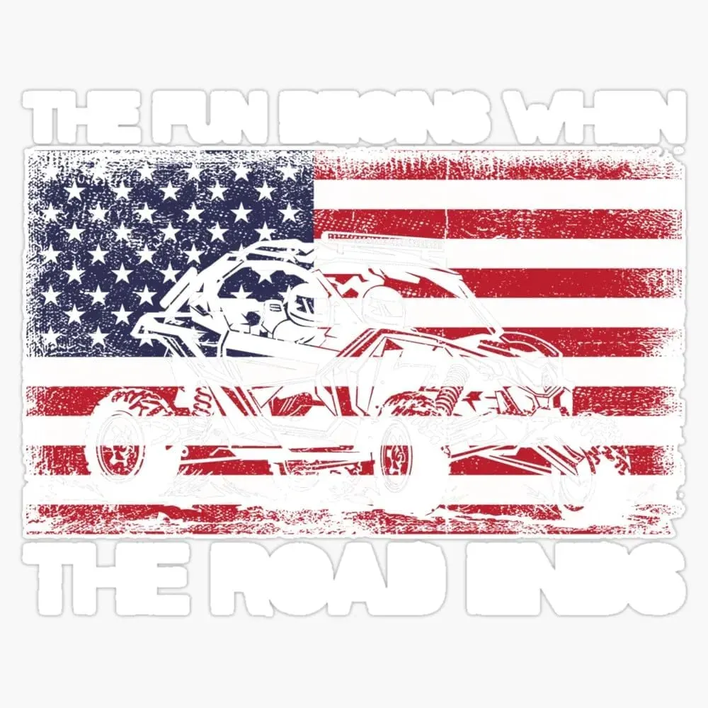 Free United States Of SXS Flag Sticker From Dirthammer