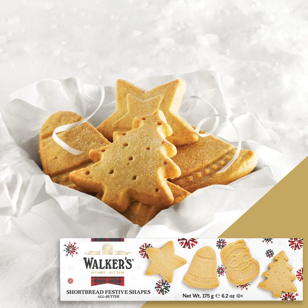 Free Walkers Festive Shapes Shortbread Cookies